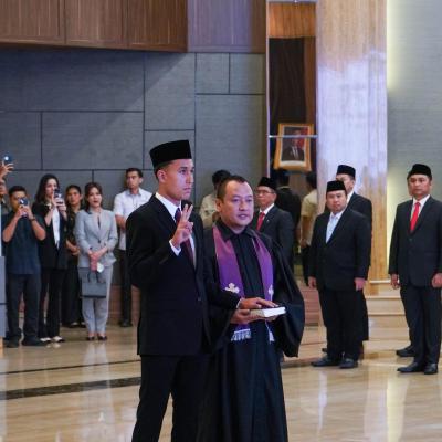 Pengambilan Sumpah Sebagai WNI Miliano Jonathans